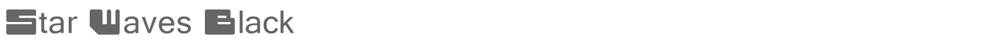 Sample characters Star Waves Font